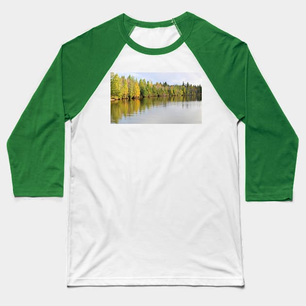 Rene Brunelle Provincial Park, Remi Lake, Ontario, Canada Baseball T-Shirt by MaryLinH